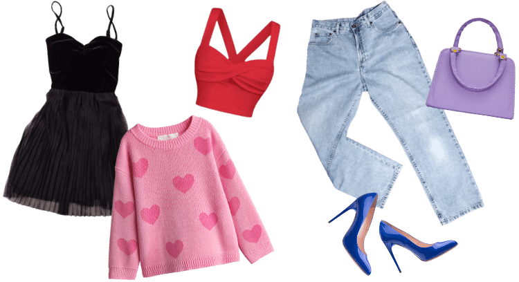 Dispositivo móvil mostrando juegos de moda